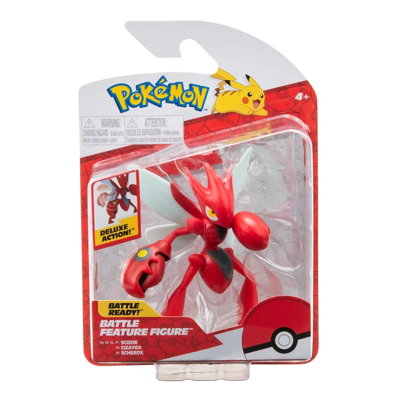 Pokemon Scizor Battle Feature Figurine Red 3 Pokemon Scizor Battle Feature Figurine Red