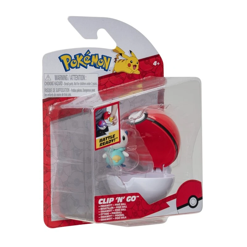Pokemon Oshawott + Poke Ball Clip 'N' Go Figurine Set 4 Pokemon Oshawott + Poke Ball Clip 'N' Go Figurine Set - Image 2