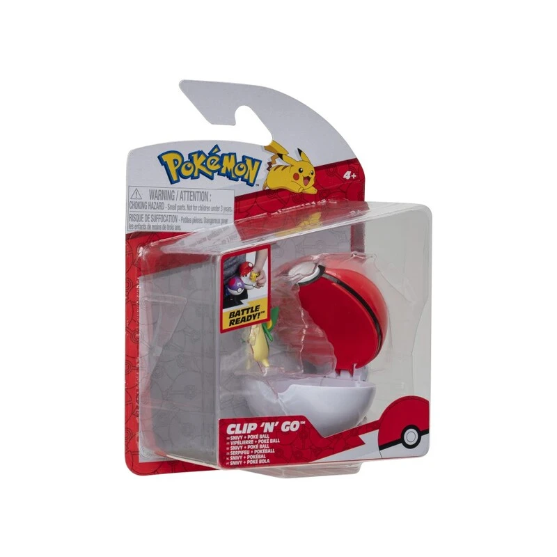 Pokemon Snivy + Poke Ball Clip 'N' Go Figurine Set 4 Pokemon Snivy + Poke Ball Clip 'N' Go Figurine Set - Image 2