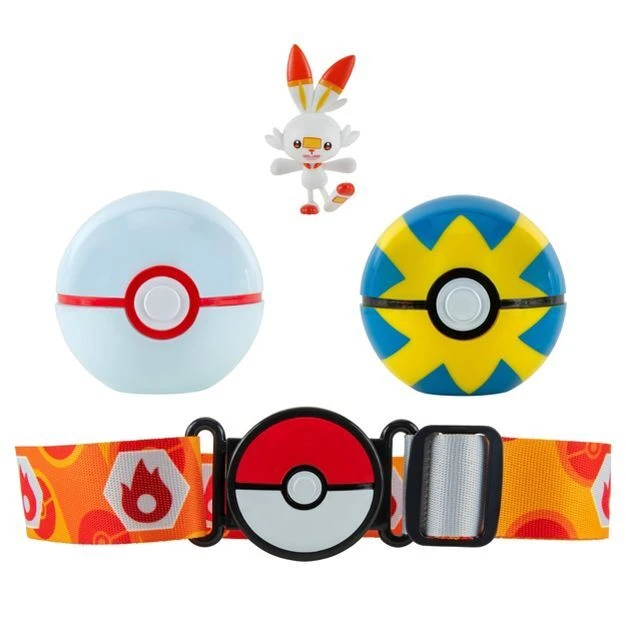 Pokemon Scorbunny Clip 'N' Go Poke Ball Belt Playset 4 Pokemon Scorbunny Clip 'N' Go Poke Ball Belt Playset - Image 2