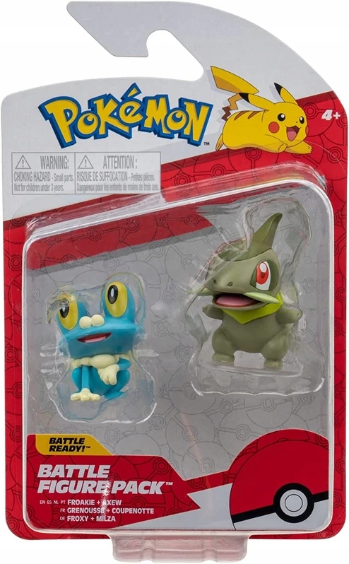 Pokemon Froakie & Axew Battle Figure Pack Small 3 Pokemon Froakie & Axew Battle Figure Pack Small