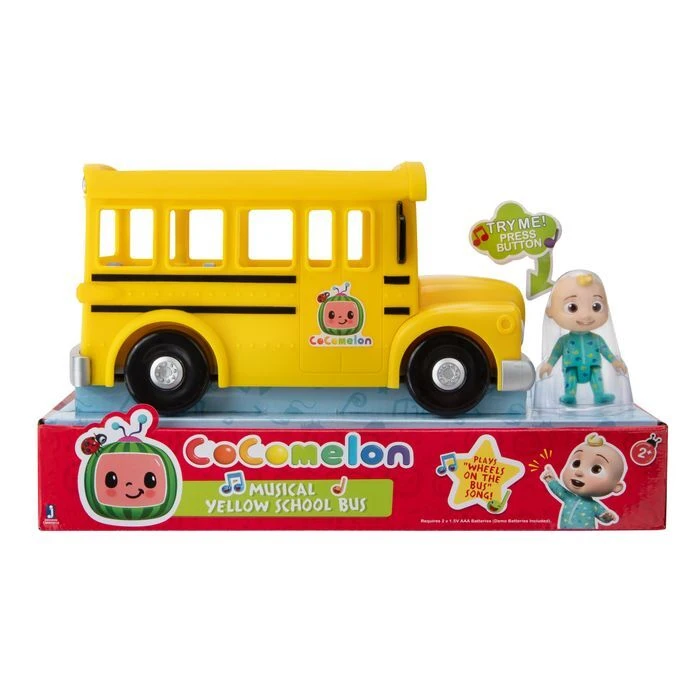 Cocomelon Musical School Bus Toy Yellow 3 Cocomelon Musical School Bus Toy Yellow