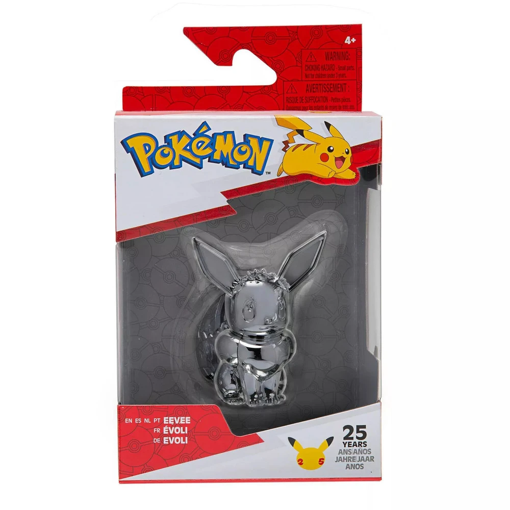 Pokemon Select Eevee Battle Figurine 25th Anniversary Silver 5 Pokemon Select Eevee Battle Figurine 25th Anniversary Silver - Image 3