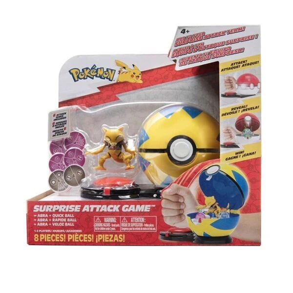 Pokemon Abra + Quick Ball Surprise Attack Game 3 Pokemon Abra + Quick Ball Surprise Attack Game