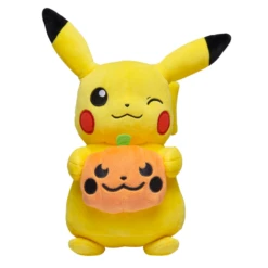 Pokemon Pikachu With Pumpkin Seasonal Halloween Plush Toy 20cm