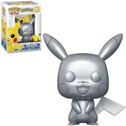 NINTENDO Funko Pop! Games Pokemon Pikachu Silver Metallic Vinyl Figure #353 -Toy Supplies Store IKO03914 2