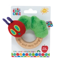 The Very Hungry Caterpillar Wooden Ring Rattle