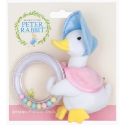 Beatrix Potter Peter Rabbit Jemima Puddle Duck Ring Rattle