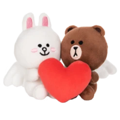 Line Friends Bears Cupid Love Plush Toy 10cm