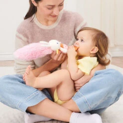 GUND Baby Tinkle Crinkle Bunny Play Together Toy Pink -Toy Supplies Store JAS0547 3