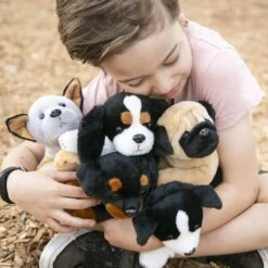 Cuddlimals Dog Henrick Pug Lying Plush Toy 25cm -Toy Supplies Store JAS0825 2