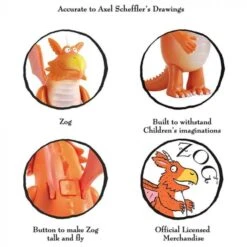 Zog Dragon Interactive Talking Toy Figure Orange -Toy Supplies Store JAS2008 5