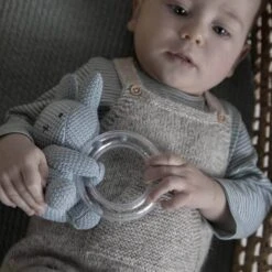 Miffy Knitted Green Ring Rattle -Toy Supplies Store JAS2070 2