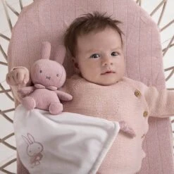 Miffy Ribbed Pink Cuddle Blanket -Toy Supplies Store JAS2072 2