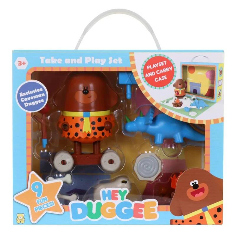 Hey Duggee Take & Play Dinosaur Figurine Playset 3 Hey Duggee Take & Play Dinosaur Figurine Playset