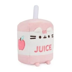 GUND Pusheen The Cat Sips Juice Box Plush Toy 15cm Pink -Toy Supplies Store JAS2188 1