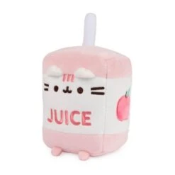 GUND Pusheen The Cat Sips Juice Box Plush Toy 15cm Pink -Toy Supplies Store JAS2188 2