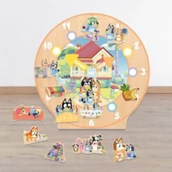 Bluey Wooden Routine Clock Educational Toy -Toy Supplies Store JAS2230 2
