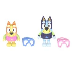 Bluey Pool Time Bluey And Bingo Figurines 2 Pack -Toy Supplies Store MOO0011 2