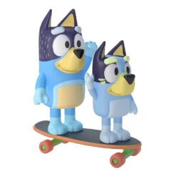 Bluey Skateboarding Bluey And Bandit Figurines 2 Pack -Toy Supplies Store MOO0014 1