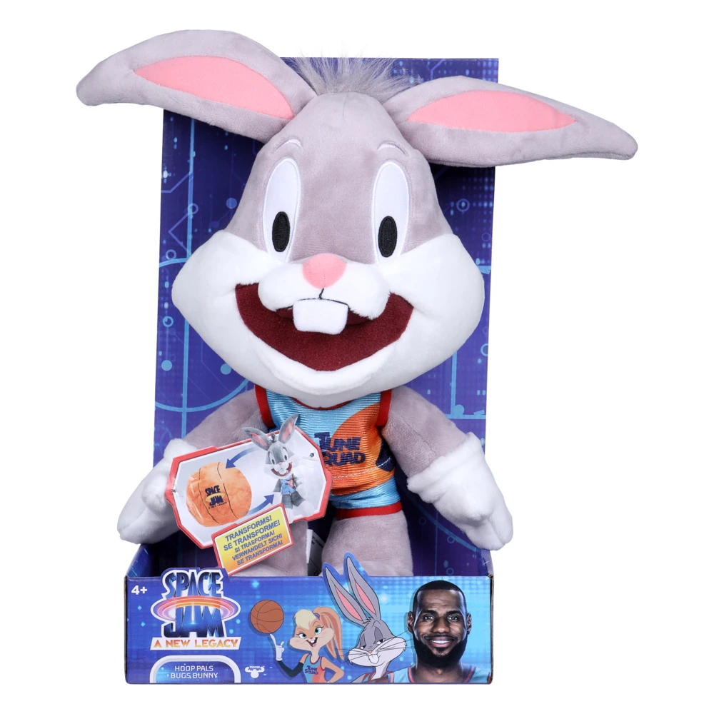 Space Jam Bugs Bunny Transforming Hoop Pals Plush Toy 30cm 3 Space Jam Bugs Bunny Transforming Hoop Pals Plush Toy 30cm
