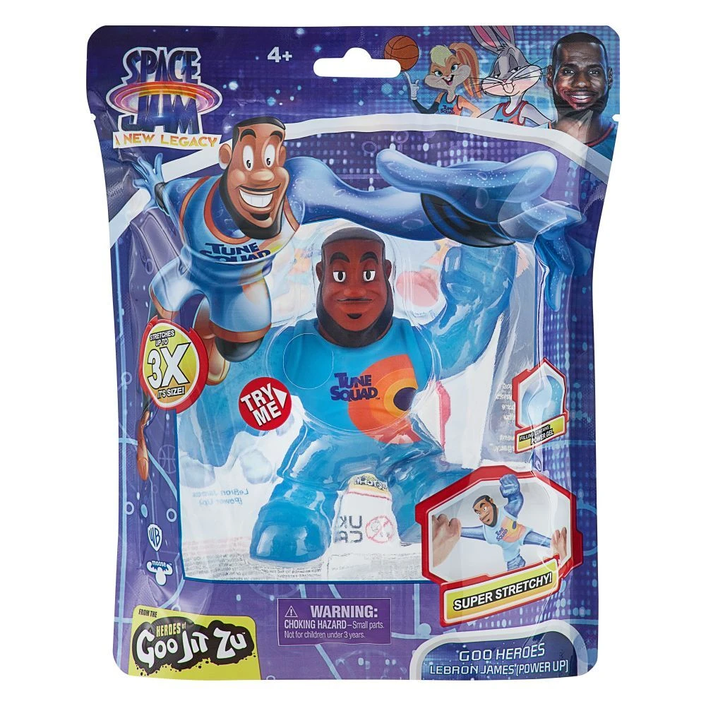 Space Jam Lebron James Power Up Stretchy Goo Heroes Action Figure 4 Space Jam Lebron James Power Up Stretchy Goo Heroes Action Figure - Image 2