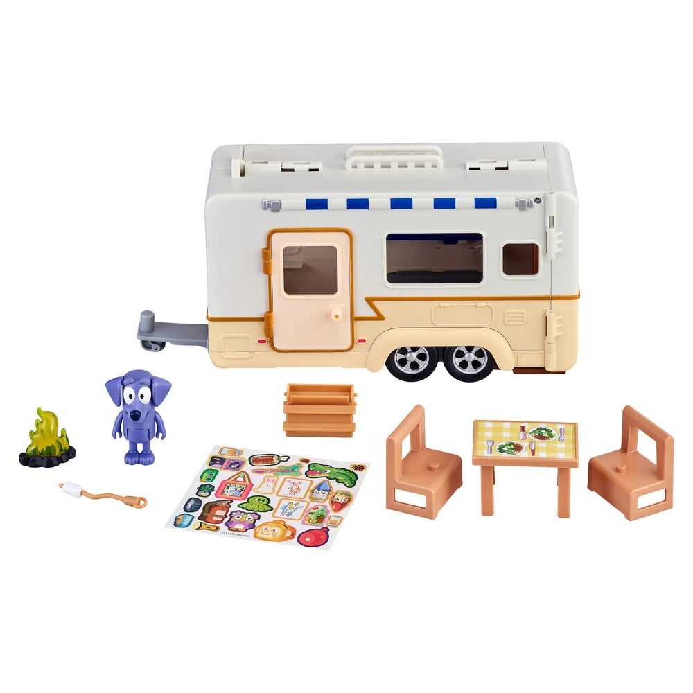 Bluey Caravan Adventures Playset With Exclusive Jean Luc Figurine 5 Bluey Caravan Adventures Playset With Exclusive Jean Luc Figurine - Image 3
