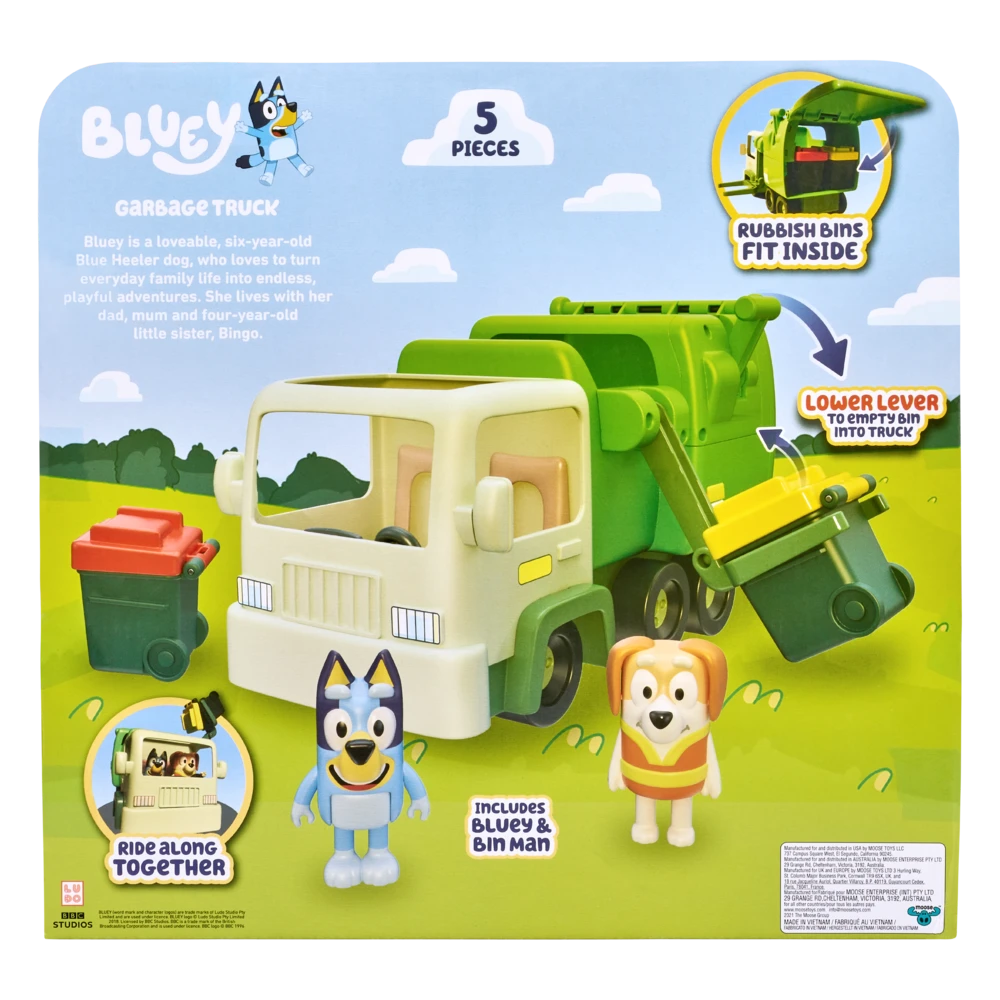 Bluey Bin Night Garbage Truck Playset 6 Bluey Bin Night Garbage Truck Playset - Image 4