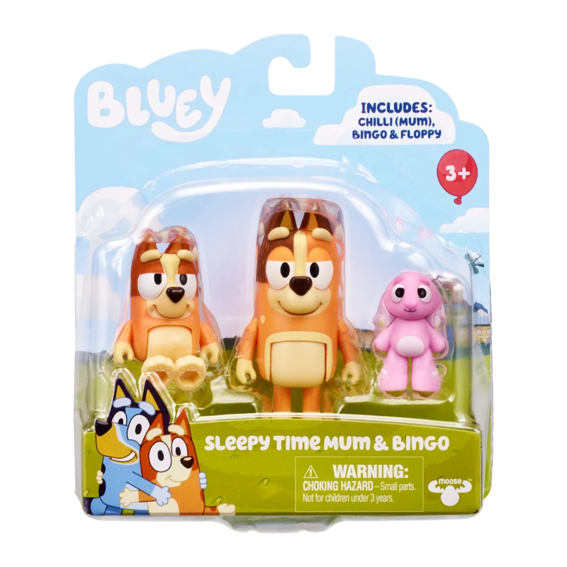 Bluey Sleepytime Mum Bingo & Floppy Figurines 2 Pack 3 Bluey Sleepytime Mum Bingo & Floppy Figurines 2 Pack