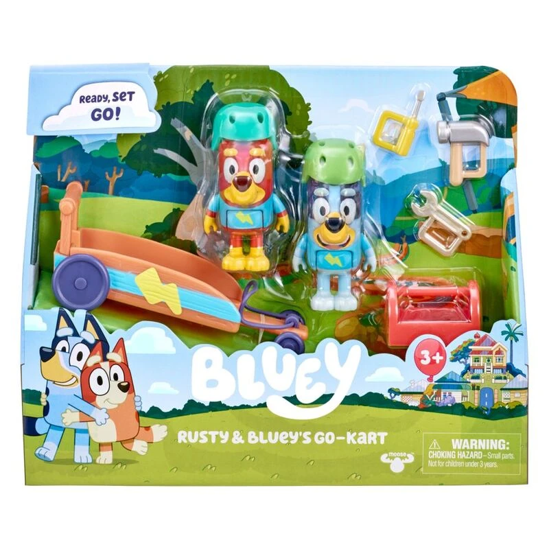 Bluey Rusty & Bluey's Go-Kart Vehicle Playset 3 Bluey Rusty & Bluey's Go-Kart Vehicle Playset