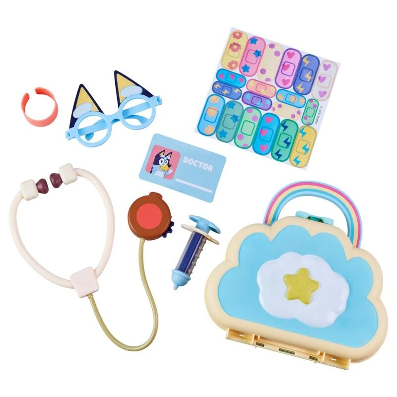 Bluey Cloud Bag Doctor's Playset 7 Pieces 4 Bluey Cloud Bag Doctor's Playset 7 Pieces - Image 2