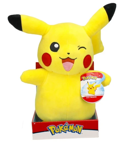 NINTENDO Pokemon Pikachu Winking Plush Toy 30cm Yellow 3 NINTENDO Pokemon Pikachu Winking Plush Toy 30cm Yellow