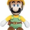 Nintendo Super Mario Builder Luigi Plush Toy 25cm -Toy Supplies Store VRD02356